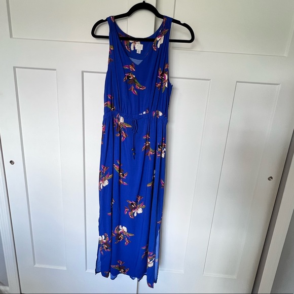 A New Day Bright Blue Floral Maxi Dress - Picture 3 of 8